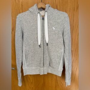 Abercrombie & Fitch Gray Fleece-Lined Hoodie
